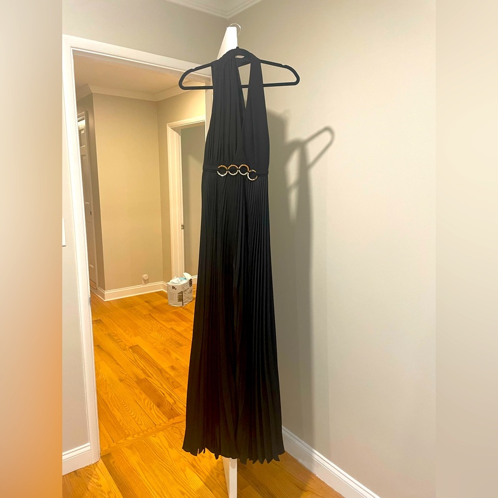 Halston Hertigae black gown